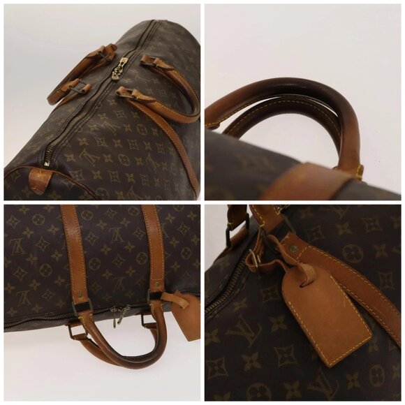 LOUIS VUITTON Monogram Keepall 55 Boston Bag M41424 LV Auth 136505 - Picture 16 of 16